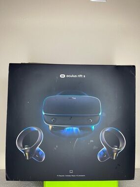 Oculus Rift S VR Headset with Black and Blue Accents